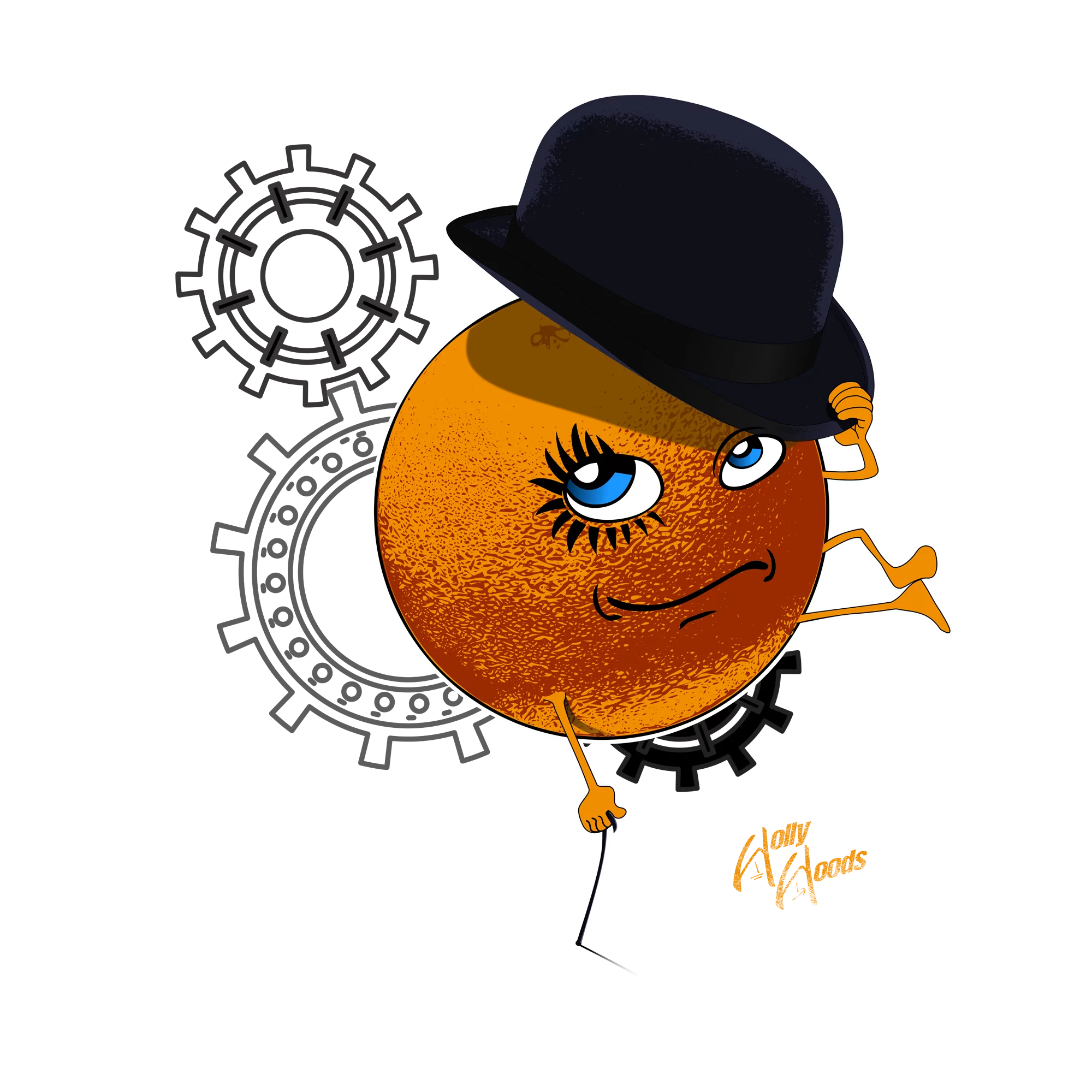 Design pour tee-shirt - Orange Mécanique