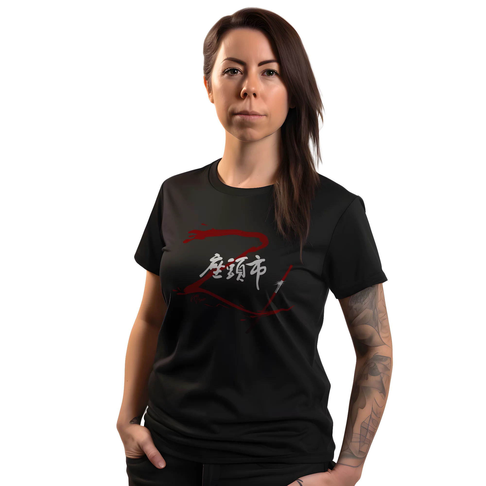 Tee shirt Zatoichi sur Modèle Fille